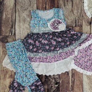 Rustic Peony Dress Set